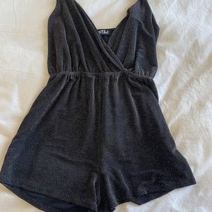 Black and Gold Romper